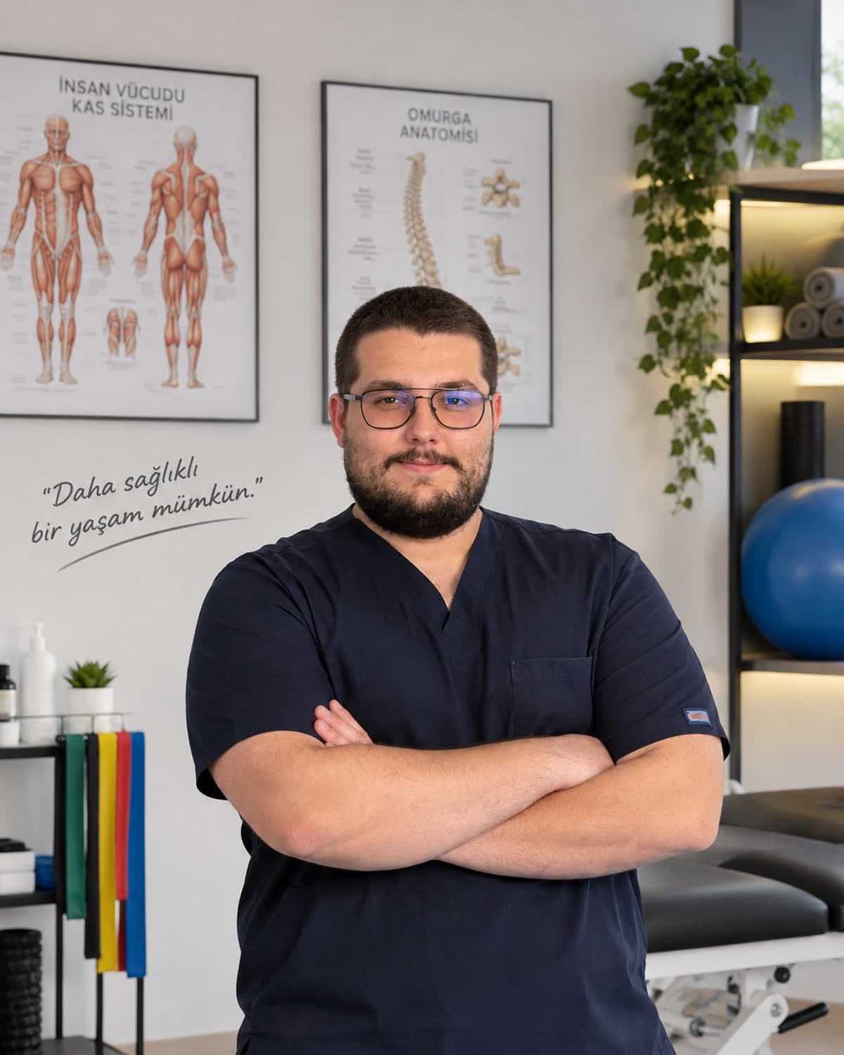 Kartal fizyoterapist Mert Erim portre fotoğrafı